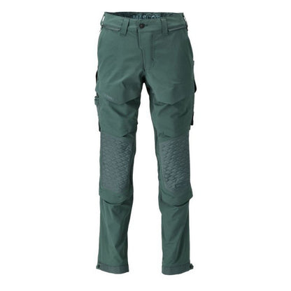 Forest Green - Front - Mascot Mens Customised Knee Pad Pockets Short Work Trousers