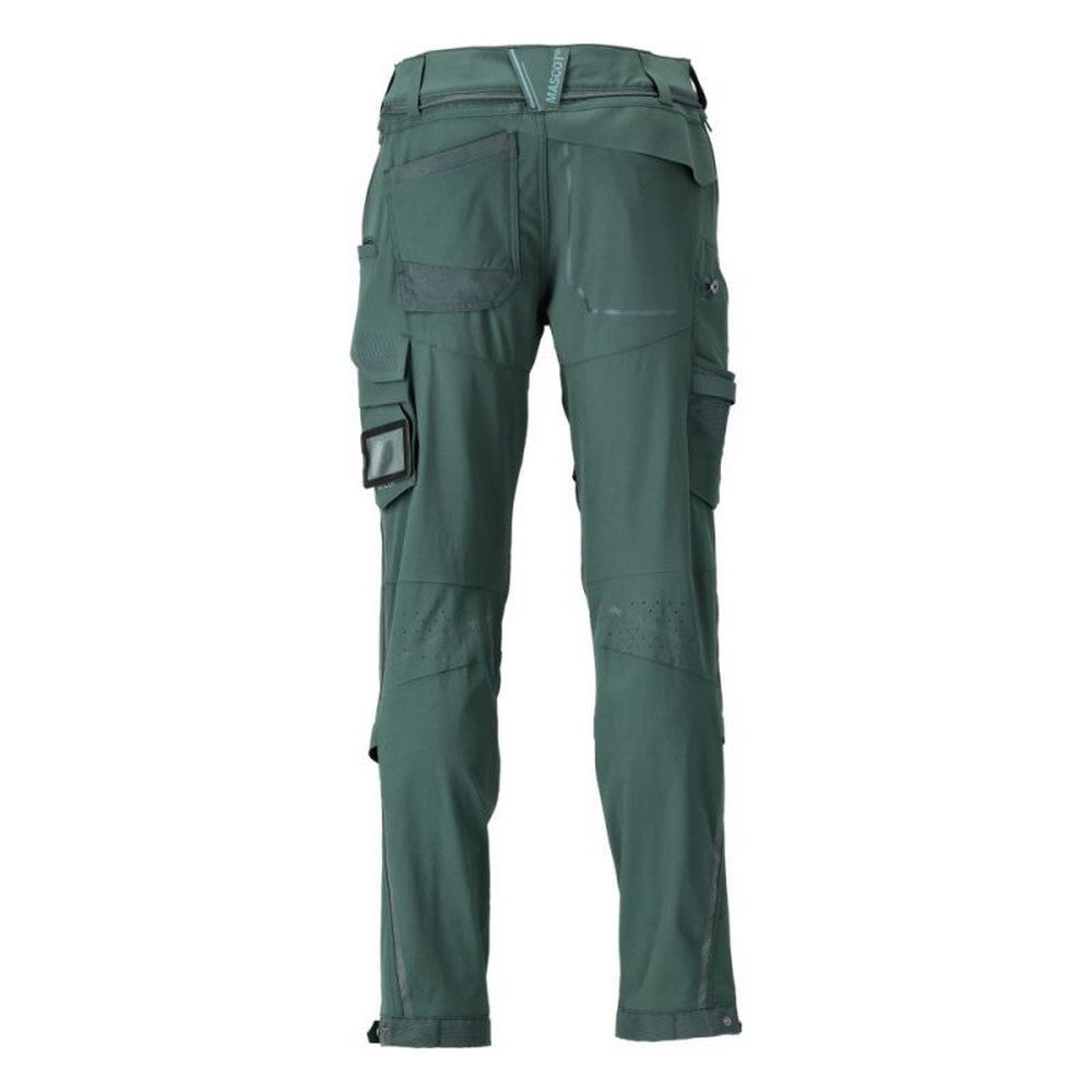 Forest Green - Back - Mascot Mens Customised Knee Pad Pockets Short Work Trousers
