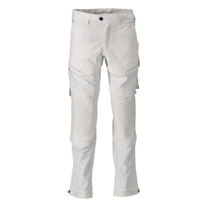 White - Front - Mascot Mens Customised Knee Pad Pockets Short Work Trousers