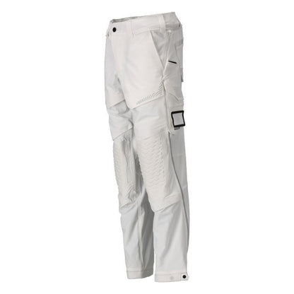 White - Side - Mascot Mens Customised Knee Pad Pockets Short Work Trousers