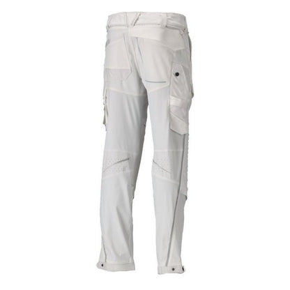 White - Lifestyle - Mascot Mens Customised Knee Pad Pockets Short Work Trousers