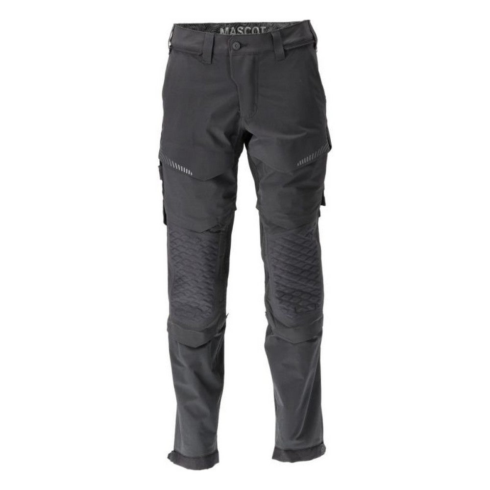 Black - Front - Mascot Mens Customised Knee Pad Pockets Short Work Trousers