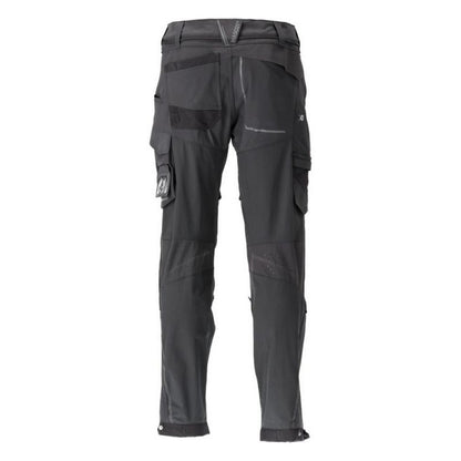 Black - Back - Mascot Mens Customised Knee Pad Pockets Short Work Trousers