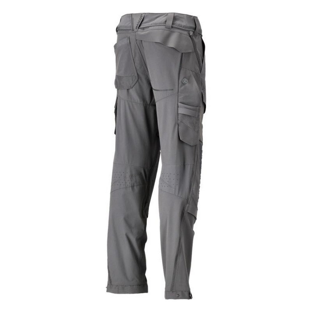 Stone Grey - Lifestyle - Mascot Mens Customised Knee Pad Pockets Short Work Trousers