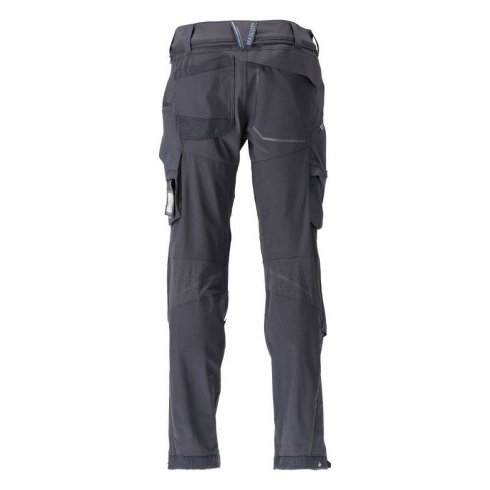 Dark Navy - Back - Mascot Mens Customised Knee Pad Pockets Short Work Trousers