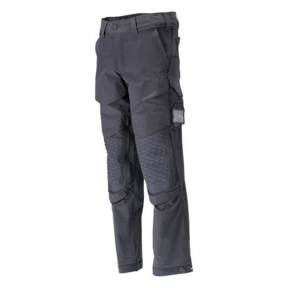 Dark Navy - Side - Mascot Mens Customised Knee Pad Pockets Short Work Trousers