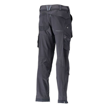 Dark Navy - Lifestyle - Mascot Mens Customised Knee Pad Pockets Short Work Trousers