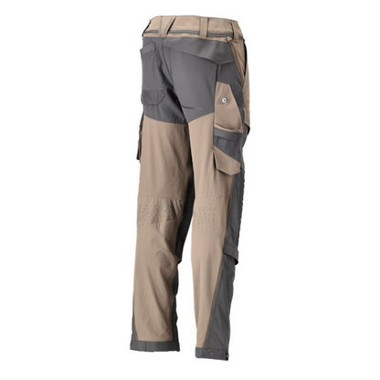 Dark Sand-Stone Grey - Lifestyle - Mascot Mens Customised Knee Pad Pockets Short Work Trousers
