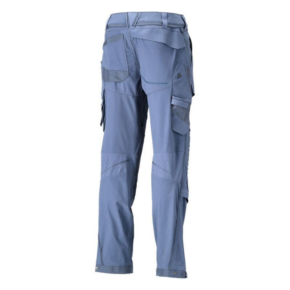 Stone Blue - Lifestyle - Mascot Mens Customised Knee Pad Pockets Short Work Trousers