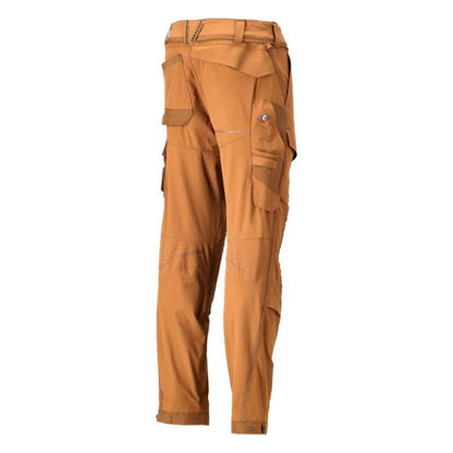 Nut Brown - Lifestyle - Mascot Mens Customised Knee Pad Pockets Short Work Trousers