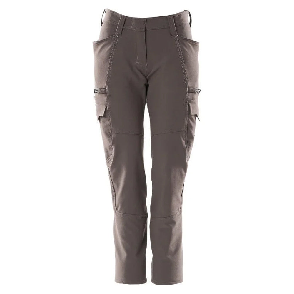 Dark Anthracite - Front - Mascot Womens-Ladies Accelerate Cargo Pocket Fitted Trousers