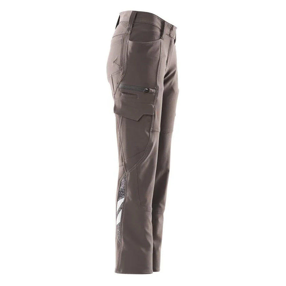 Dark Anthracite - Back - Mascot Womens-Ladies Accelerate Cargo Pocket Fitted Trousers
