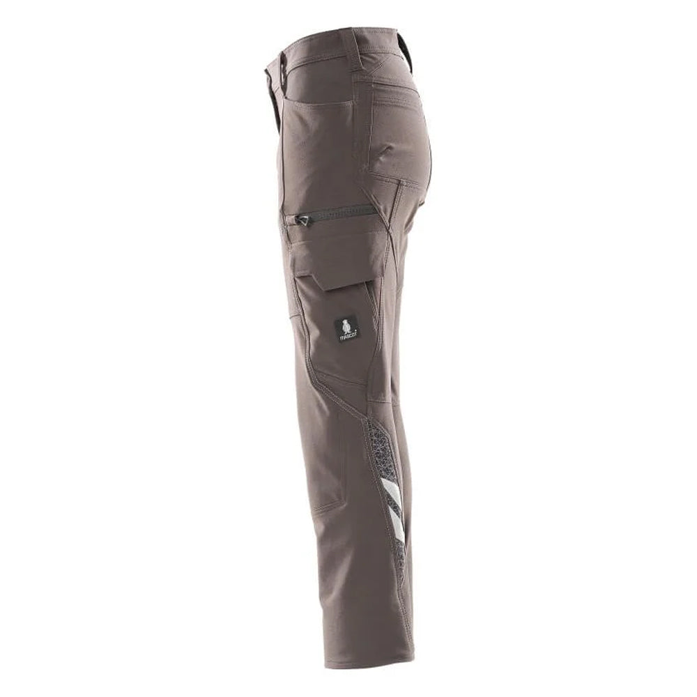 Dark Anthracite - Side - Mascot Womens-Ladies Accelerate Cargo Pocket Fitted Trousers
