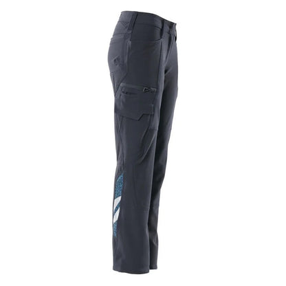 Dark Navy - Back - Mascot Womens-Ladies Accelerate Cargo Pocket Fitted Trousers