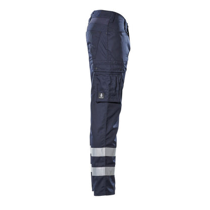 Dark Navy - Side - Mascot Mens Marseille Frontline Cargo Pocket Work Trousers
