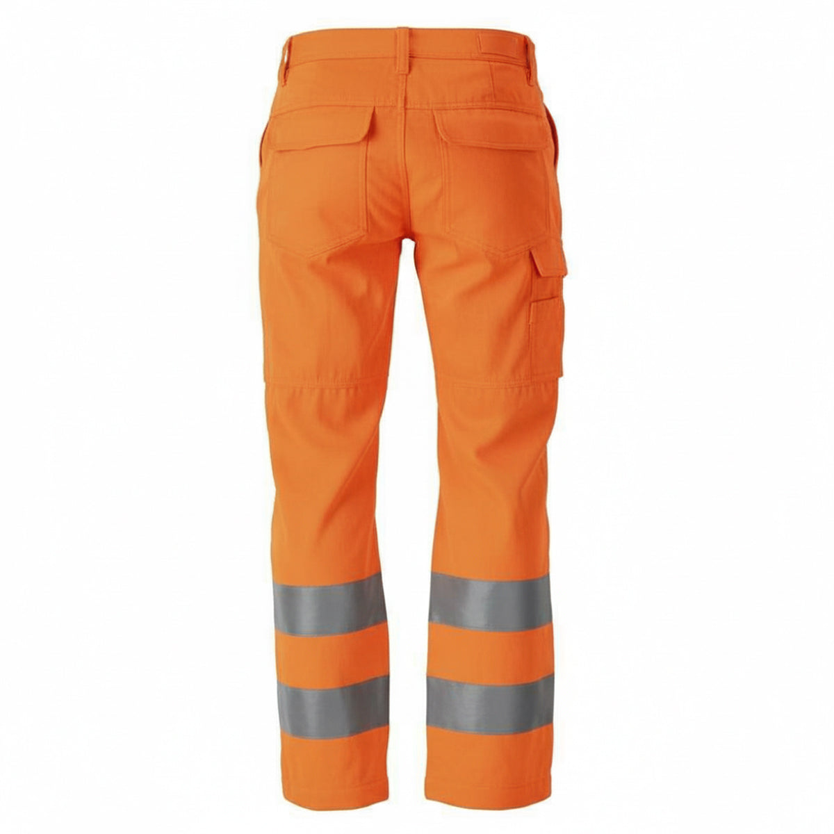 Hi Vis Orange - Back - Mascot Mens Safe Light Cargo Pocket Work Trousers