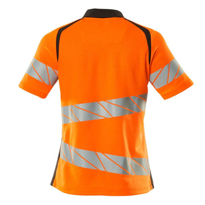 Orange-Dark Anthracite - Back - Mascot Womens-Ladies Accelerate Safe Hi-Vis Polo Shirt