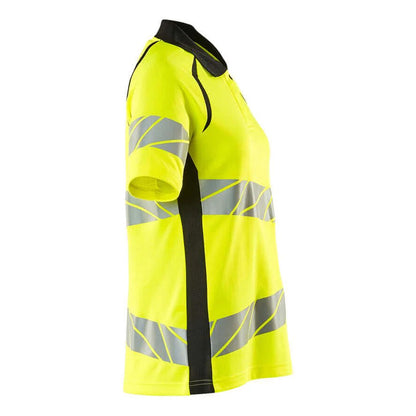 Yellow-Black - Lifestyle - Mascot Womens-Ladies Accelerate Safe Hi-Vis Polo Shirt