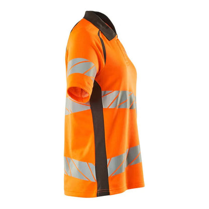 Orange-Dark Anthracite - Lifestyle - Mascot Womens-Ladies Accelerate Safe Hi-Vis Polo Shirt