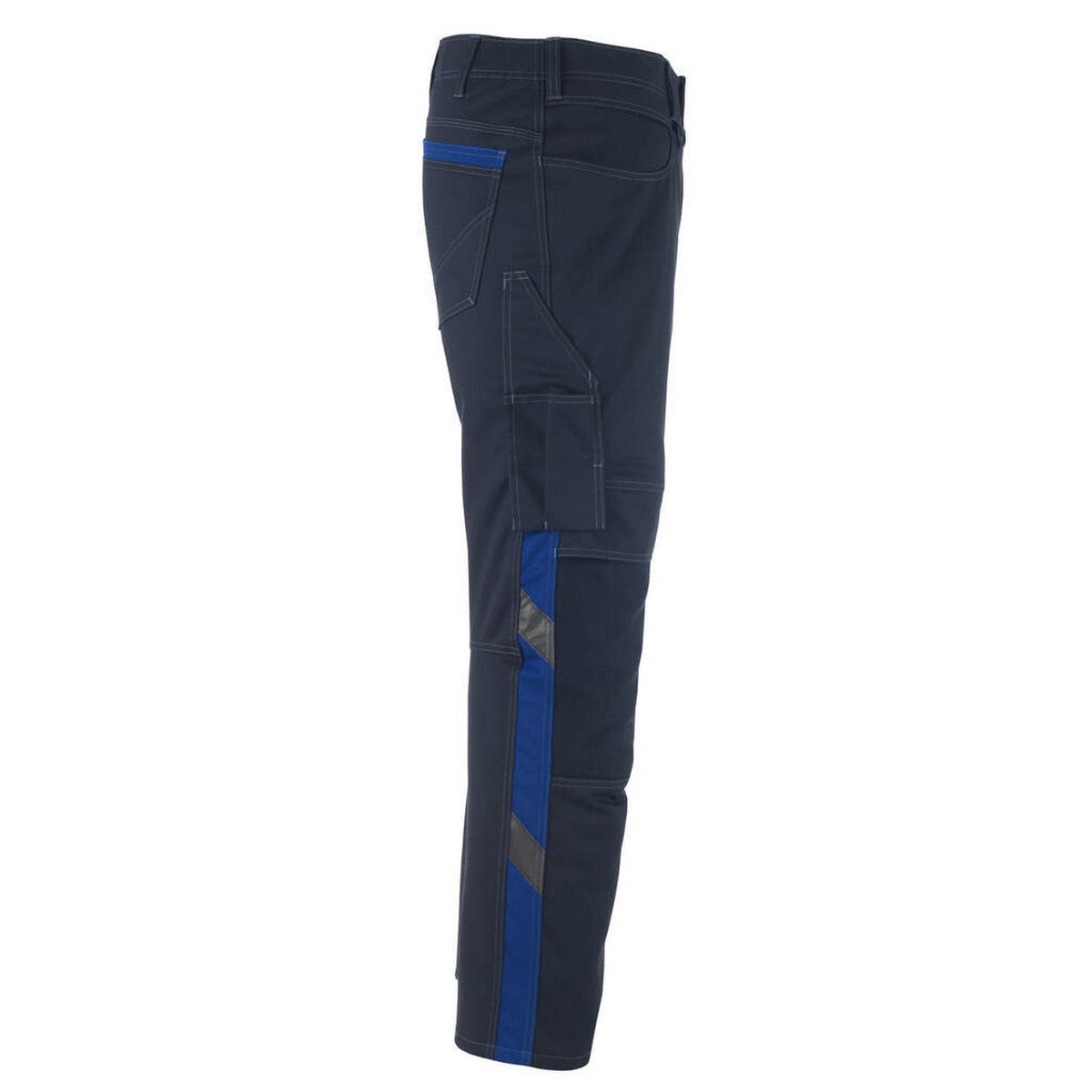 Dark Navy-Royal Blue - Lifestyle - Mascot Mens Unique Erlangen Knee Pad Pockets Work Trousers