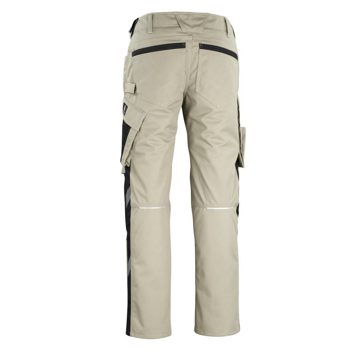 Light Khaki-Black - Back - Mascot Mens Unique Erlangen Knee Pad Pockets Work Trousers