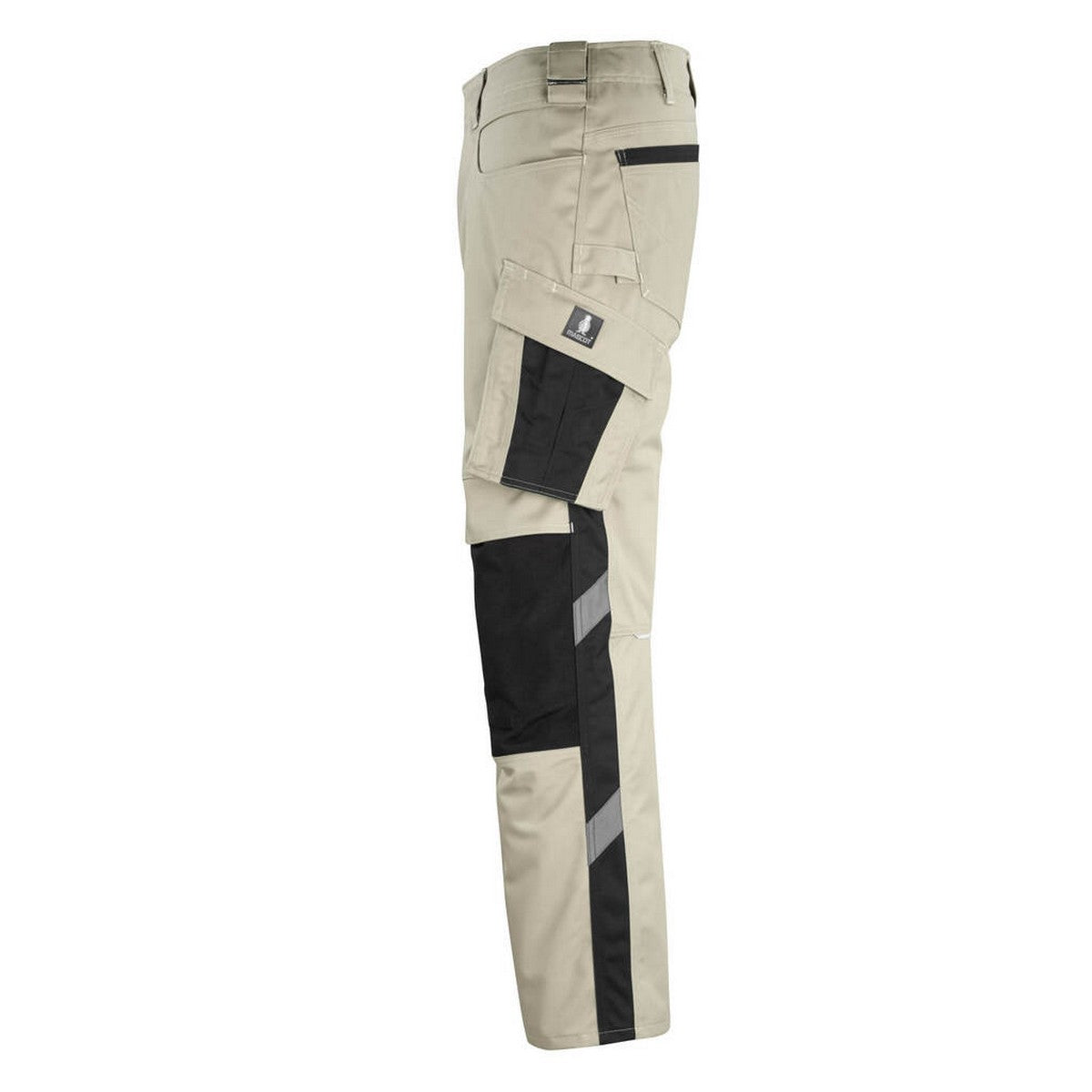 Light Khaki-Black - Side - Mascot Mens Unique Erlangen Knee Pad Pockets Work Trousers
