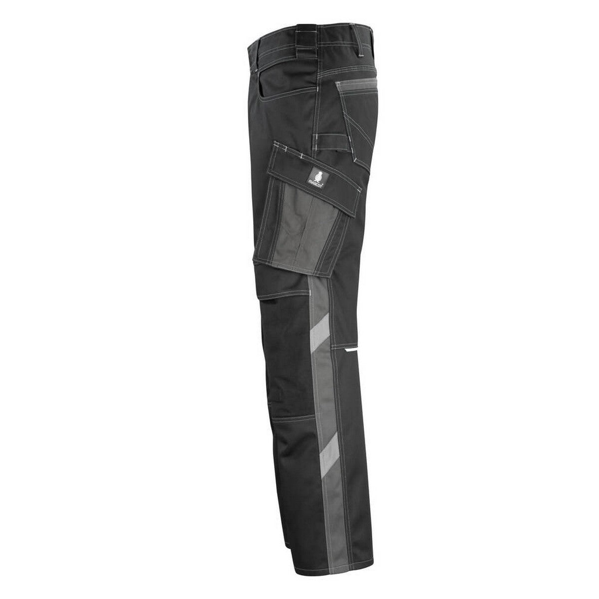 Black-Dark Anthracite - Side - Mascot Mens Unique Erlangen Knee Pad Pockets Work Trousers
