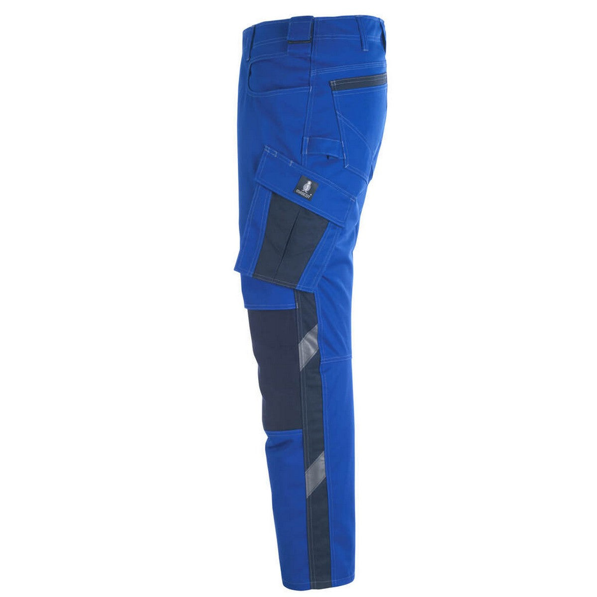 Royal Blue-Dark Navy - Side - Mascot Mens Unique Erlangen Knee Pad Pockets Work Trousers
