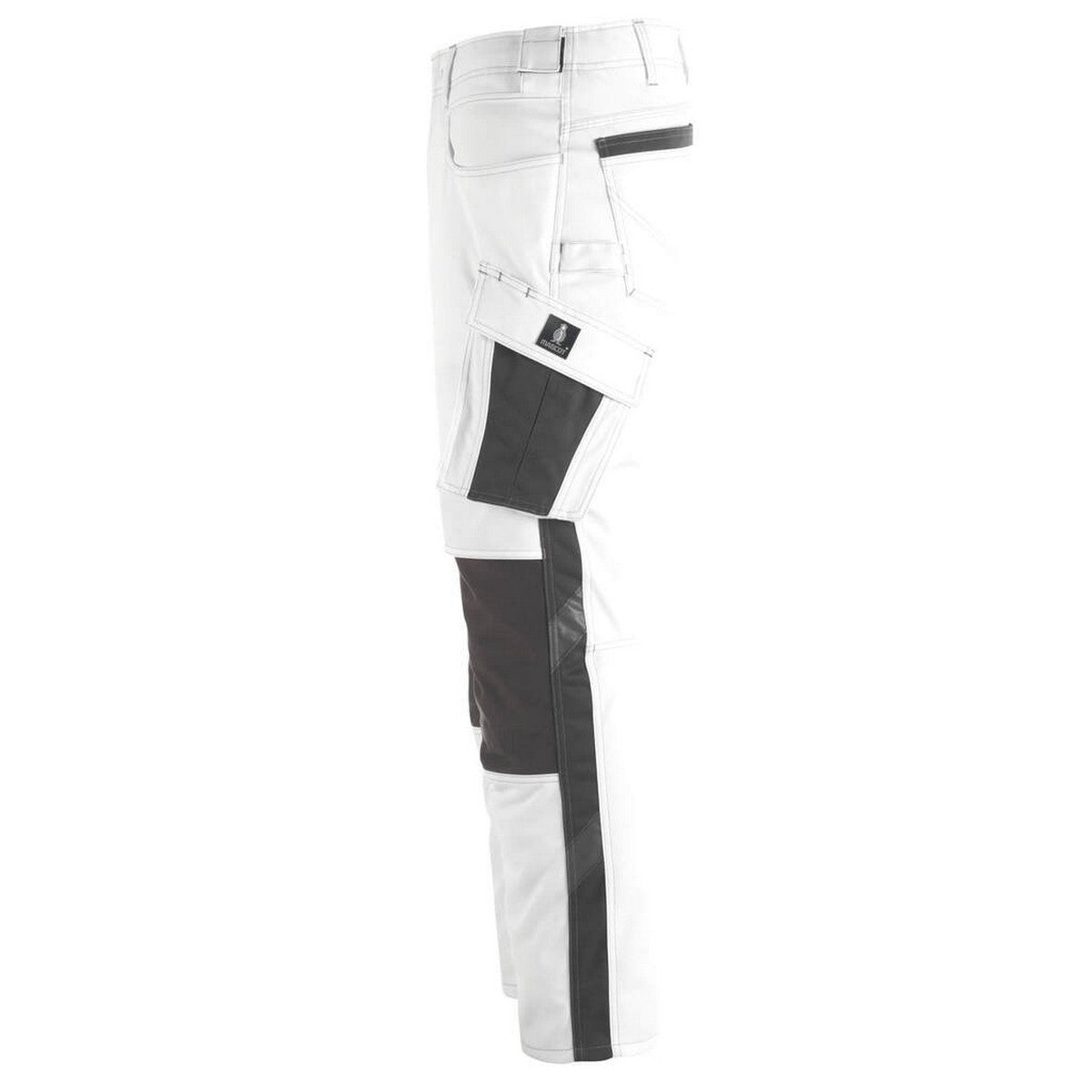 White-Dark Anthracite - Side - Mascot Mens Unique Erlangen Knee Pad Pockets Work Trousers
