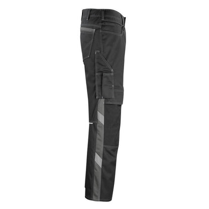 Black-Dark Anthracite - Lifestyle - Mascot Mens Unique Erlangen Knee Pad Pockets Work Trousers