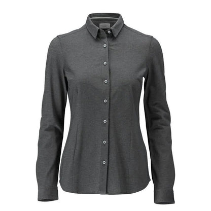 Dark Anthracite-Light Grey Flecked - Front - Mascot Womens-Ladies Frontline Shirt