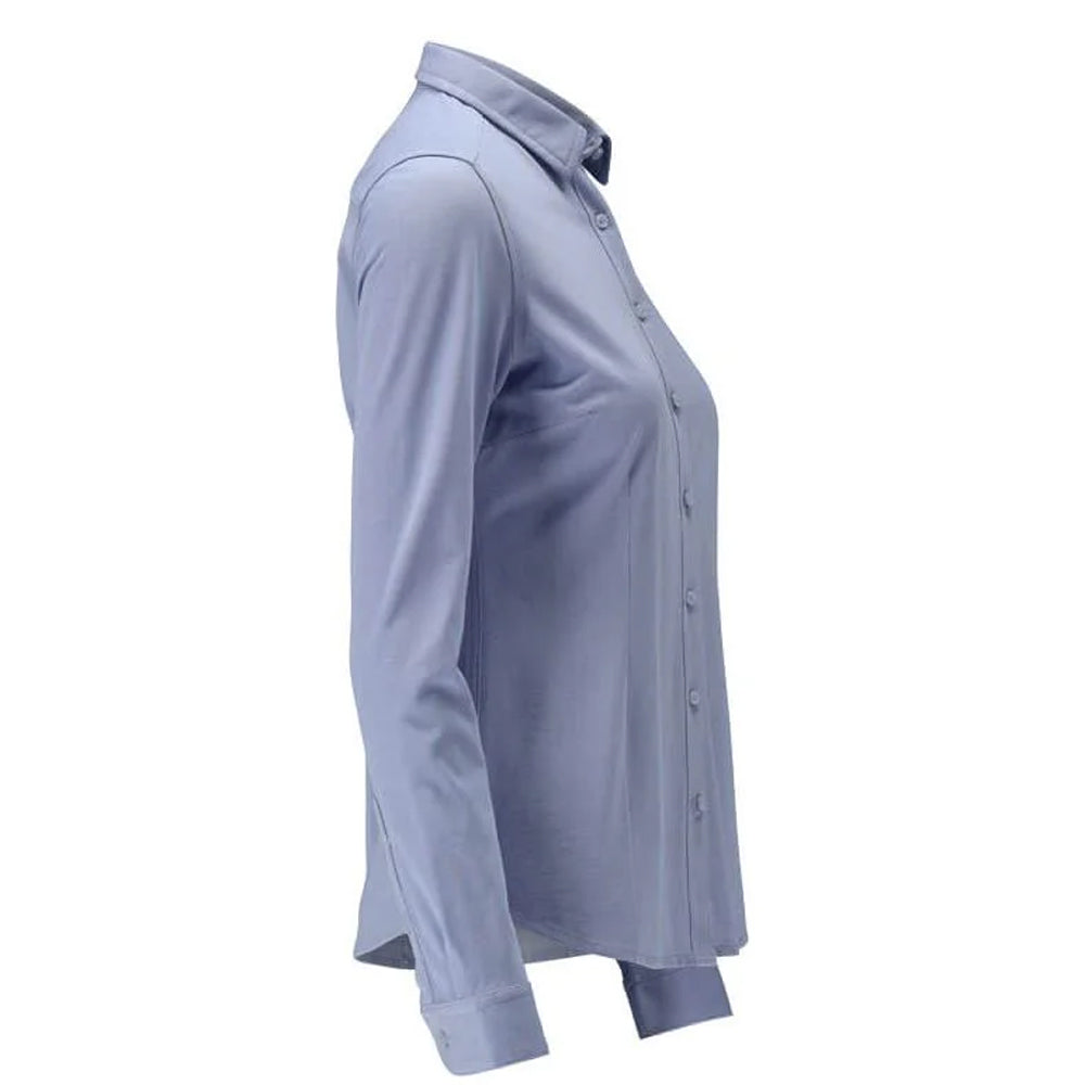 Light Blue - Back - Mascot Womens-Ladies Frontline Shirt