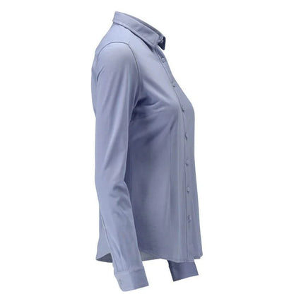 Light Blue - Back - Mascot Womens-Ladies Frontline Shirt