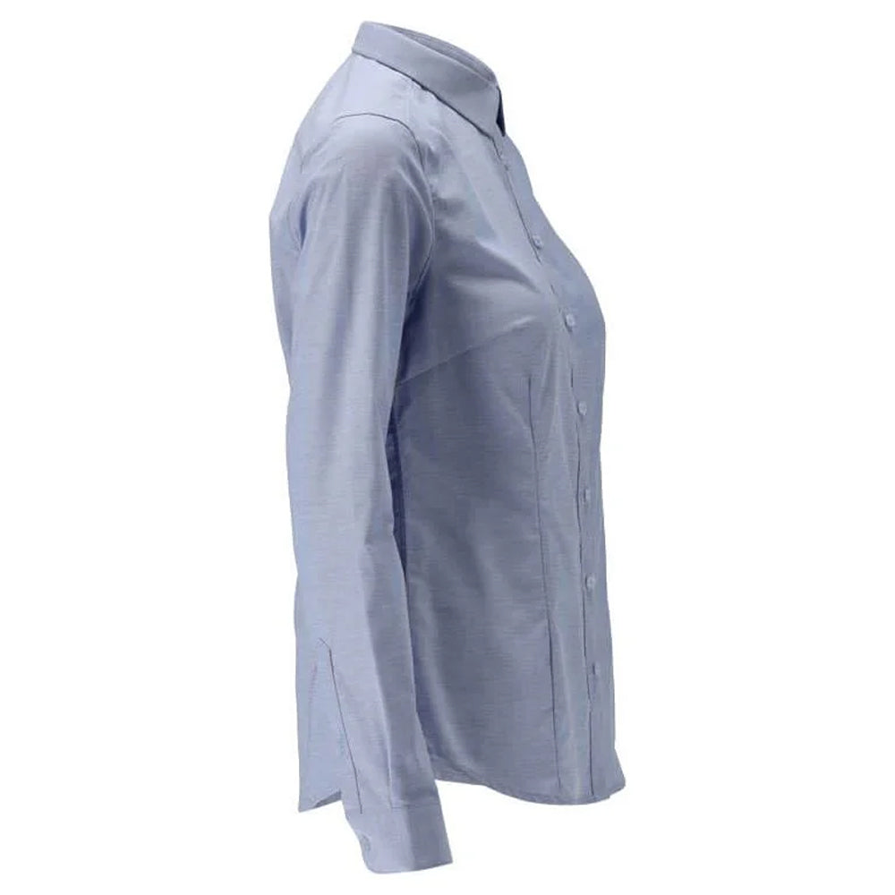 Light Blue - Back - Mascot Womens-Ladies Frontline Oxford Shirt
