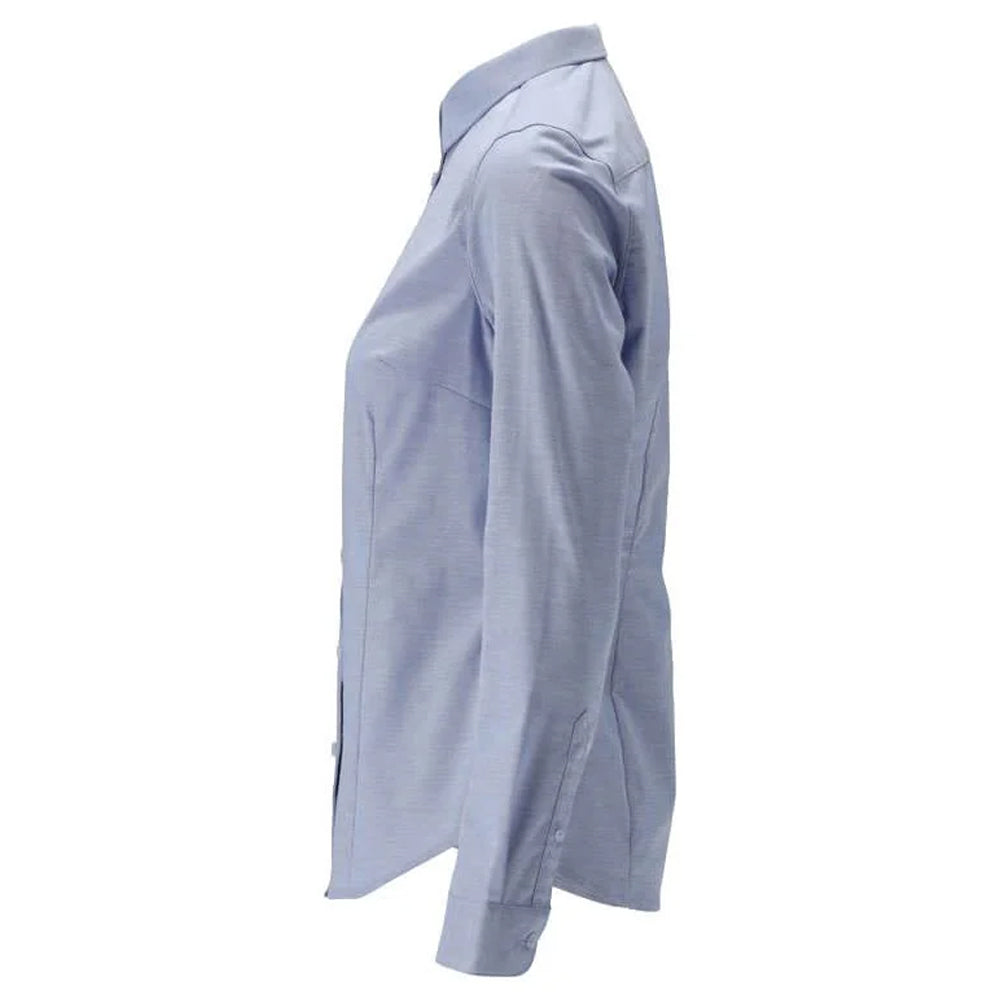 Light Blue - Side - Mascot Womens-Ladies Frontline Oxford Shirt