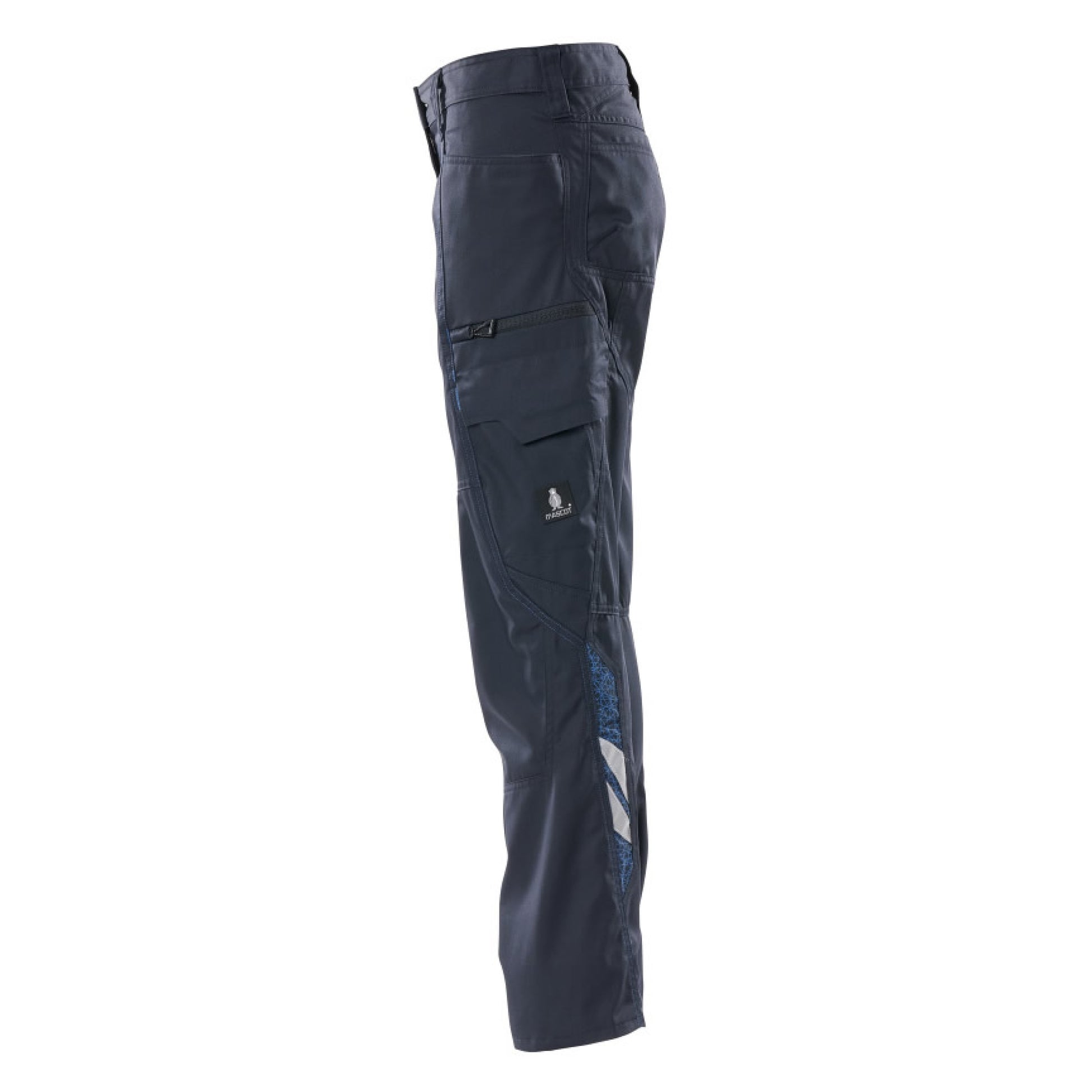 Dark Navy - Side - Mascot Womens-Ladies Accelerate Cargo Pocket Regular Work Trousers