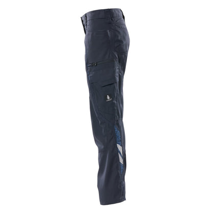 Dark Navy - Side - Mascot Womens-Ladies Accelerate Cargo Pocket Regular Work Trousers