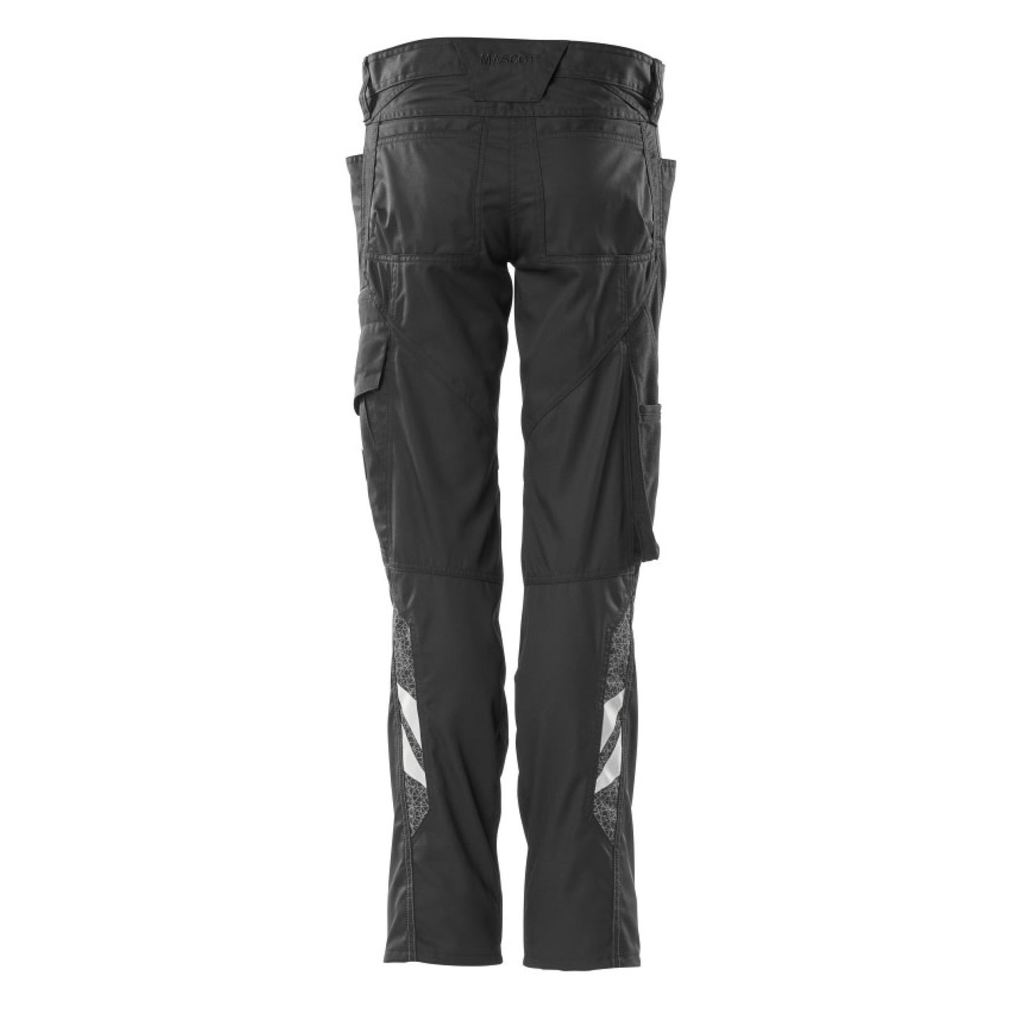 Black - Back - Mascot Womens-Ladies Accelerate Cargo Pocket Regular Work Trousers