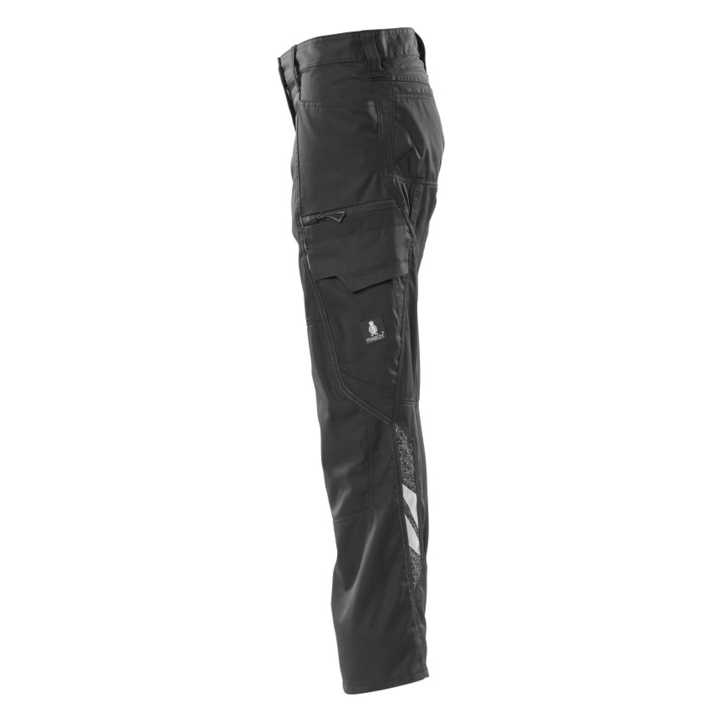 Black - Side - Mascot Womens-Ladies Accelerate Cargo Pocket Regular Work Trousers