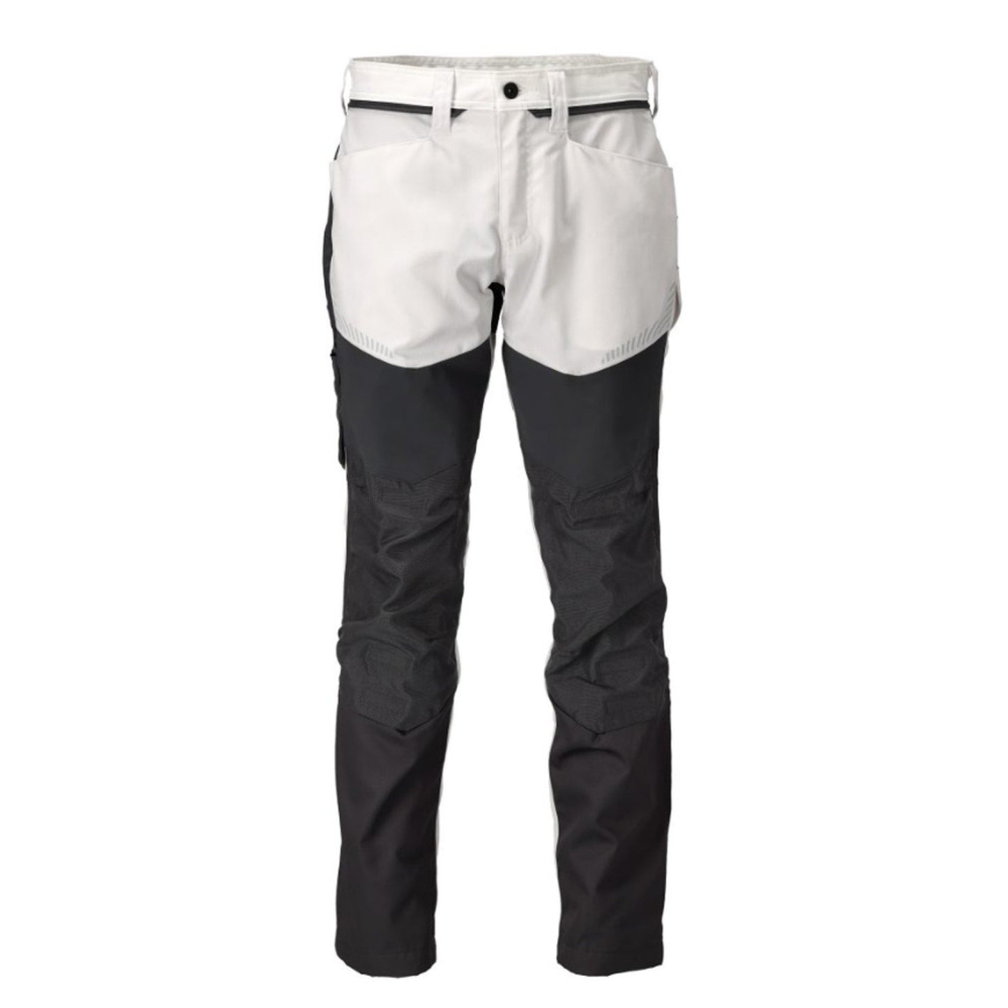 White-Stone Grey - Front - Mascot Unisex Adult Customized Knee Pad Pockets Work Trousers