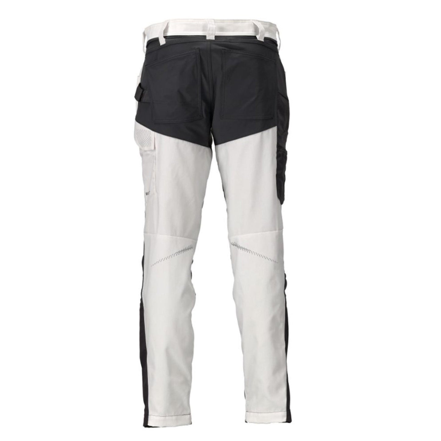 White-Stone Grey - Back - Mascot Unisex Adult Customized Knee Pad Pockets Work Trousers