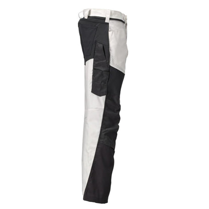 White-Stone Grey - Lifestyle - Mascot Unisex Adult Customized Knee Pad Pockets Work Trousers