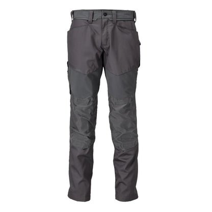Stone Grey - Front - Mascot Unisex Adult Customized Knee Pad Pockets Work Trousers