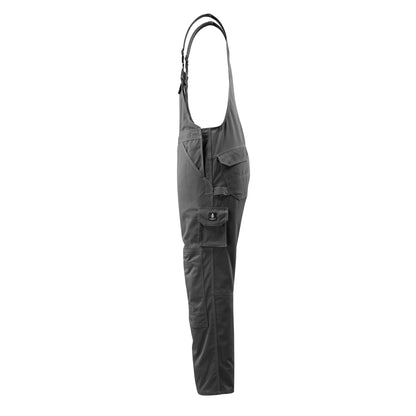 Dark Anthracite - Side - Mascot Mens Industry Lowell Long Bib And Brace Overall