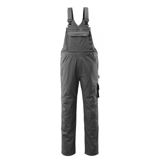 Dark Anthracite - Front - Mascot Mens Industry Lowell Long Bib And Brace Overall