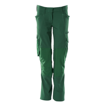 Green - Front - Mascot Womens-Ladies Accelerate Regular Work Trousers