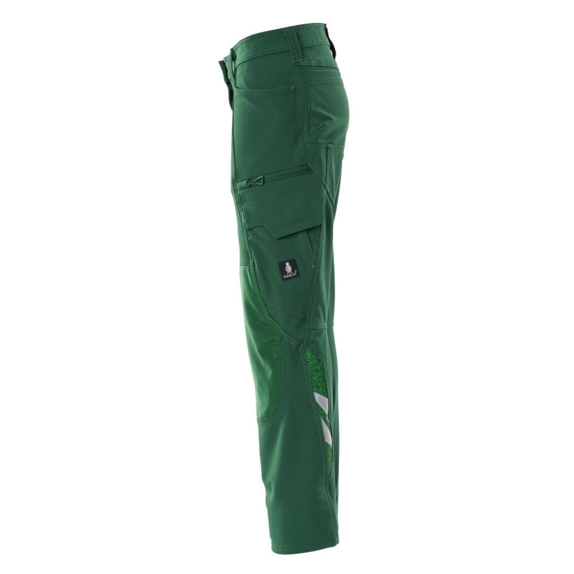 Green - Side - Mascot Womens-Ladies Accelerate Regular Work Trousers
