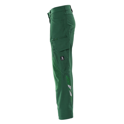 Green - Side - Mascot Womens-Ladies Accelerate Regular Work Trousers