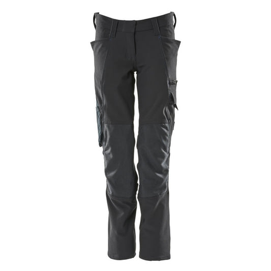 Dark Navy - Front - Mascot Womens-Ladies Accelerate Regular Work Trousers