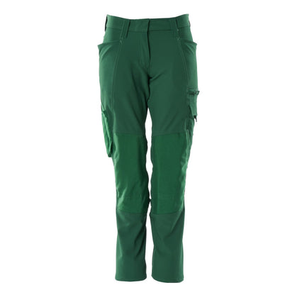 Green - Front - Mascot Womens-Ladies Accelerate Work Trousers